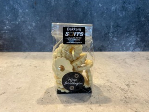 Kerst choco kransje wit