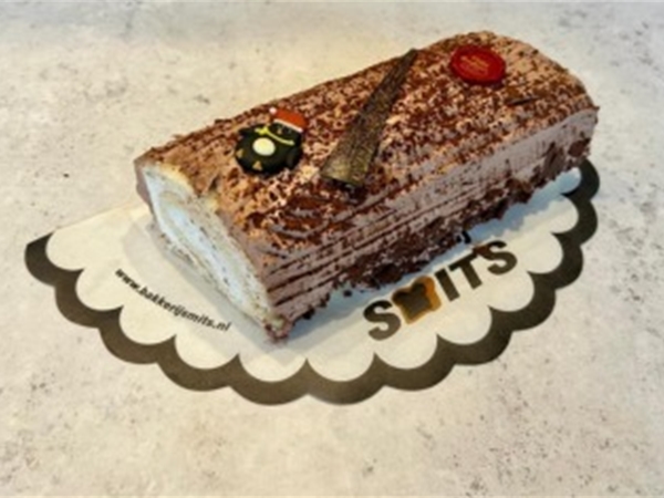 Boomstammetje hazelnoot/chocolade