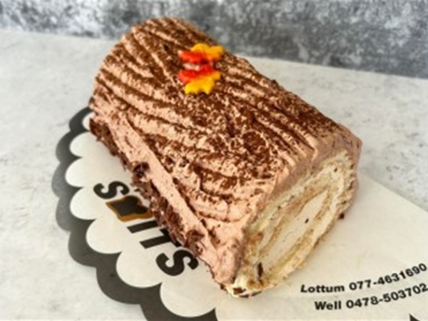 Boomstammetje hazelnoot/chocolade